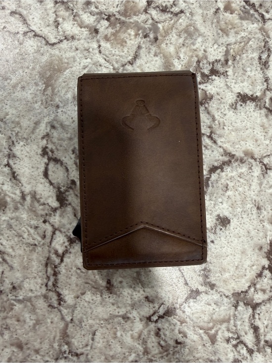 Other - Minimalist Brown Leather Money Clip Wallet